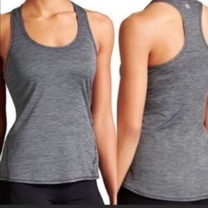 Athleta Gray Chi Racerback Tank Top XS